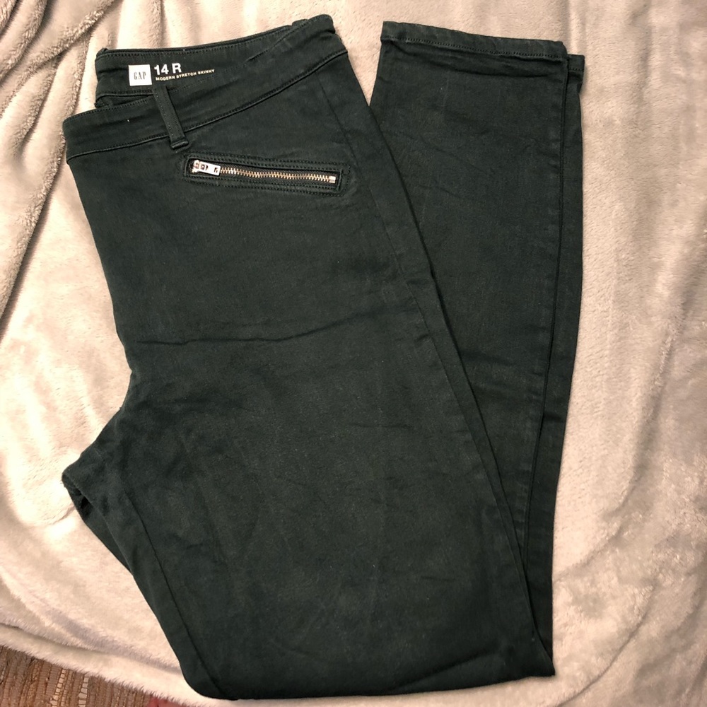 Gap Dark Green Modern Stretch Skinny jeans